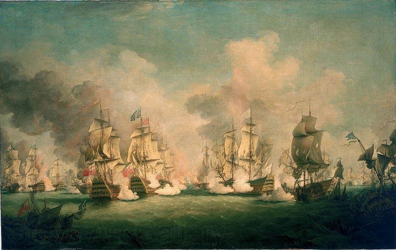 Richard Paton The Battle of Barfleur, 19 May 1692 Germany oil painting art
